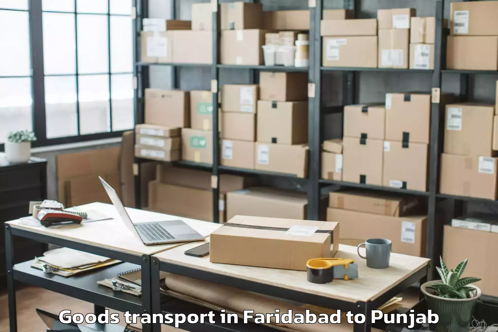 Book Your Faridabad to Bhaddi Goods Transport Today